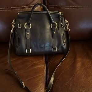 Dooney and Bourke black florentine leather  satchel women’s